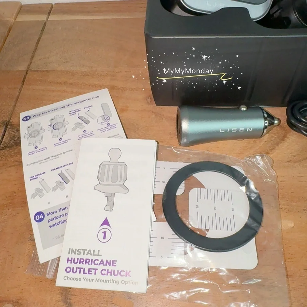 2 in 1 for 18W MagSafe Car Mount Charger